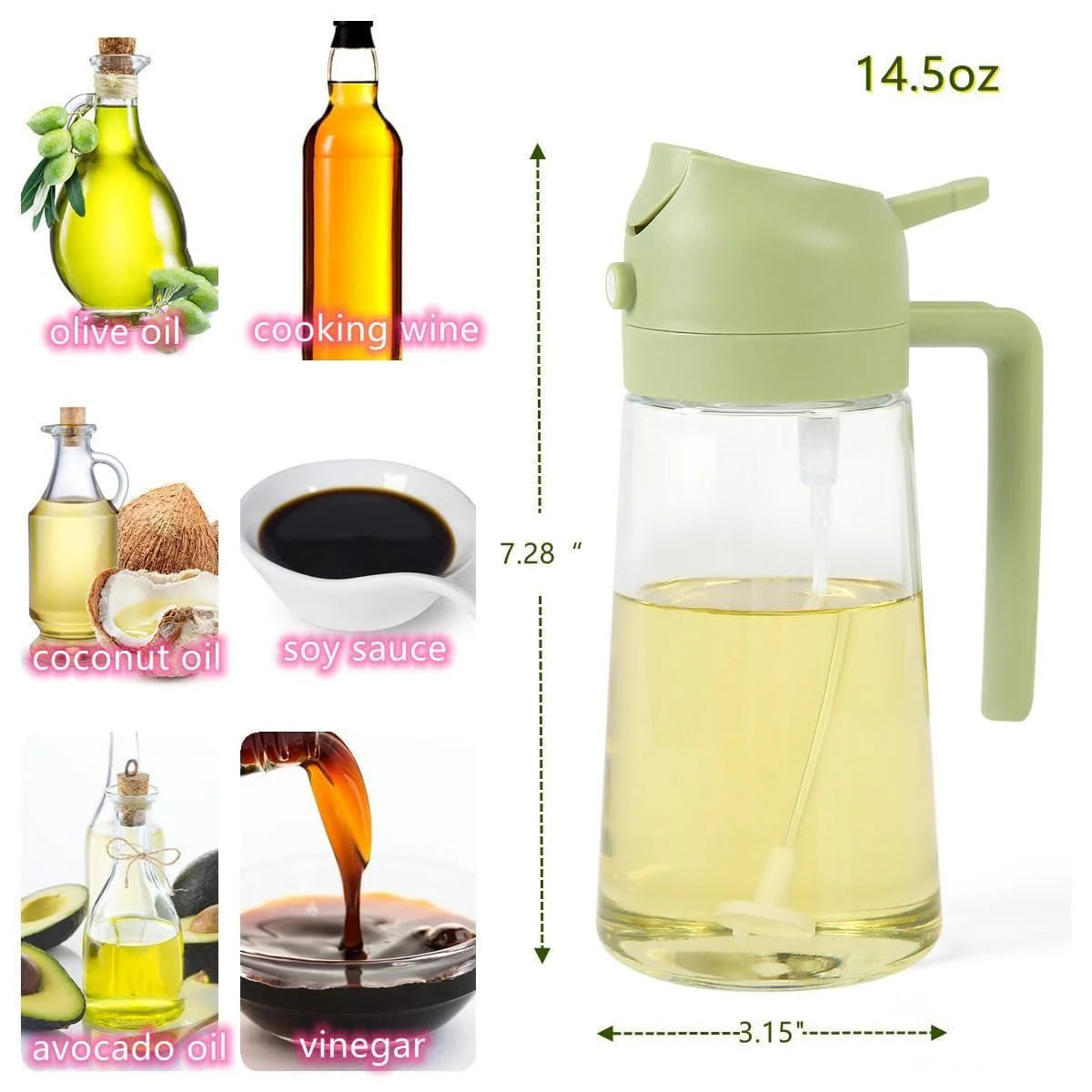 Tech Swadeshi Portable Oil Sprayer Dispenser (500ml)