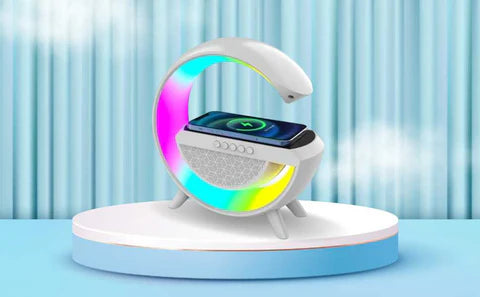 Tech Swadeshi Wireless Charging Atmosphere G-Lamp with Bluetooth Speaker