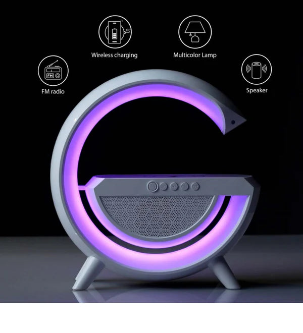 Tech Swadeshi Wireless Charging Atmosphere G-Lamp with Bluetooth Speaker