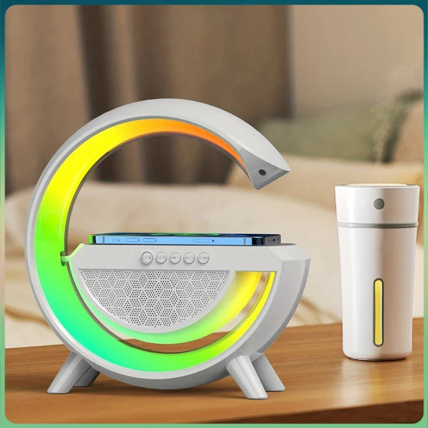 Tech Swadeshi Wireless Charging Atmosphere G-Lamp with Bluetooth Speaker