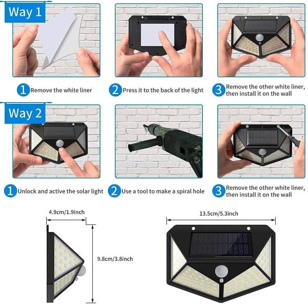 100 LED motion Sensor Light