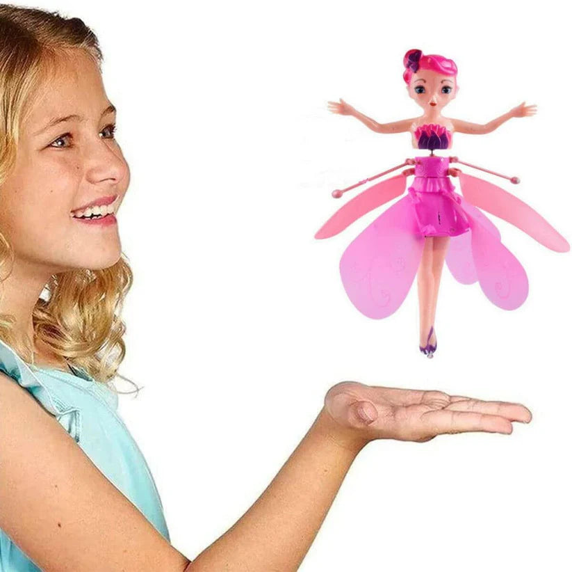 Rechargeable Magic Flying Fairy Princess Doll - Motion Sensor Gesture Sensing Toy for Kids