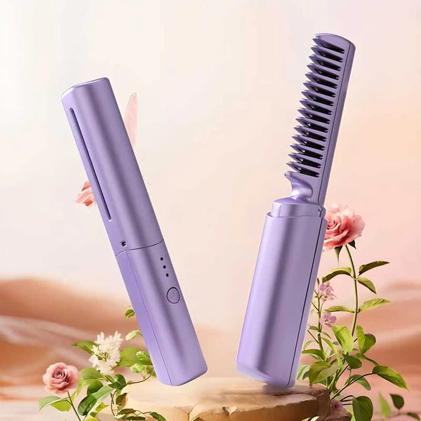 Portable Mini Hair Straightener Cordless Rechargeable