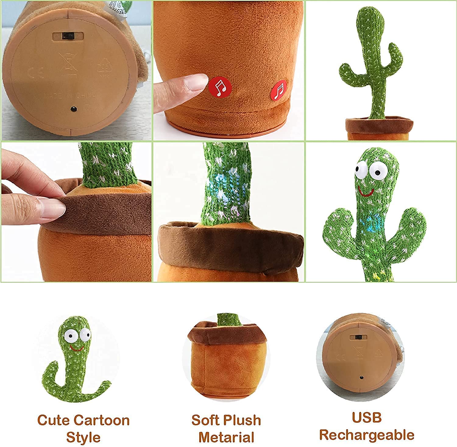 Tech Swadeshi Interactive Dancing Cactus Toy