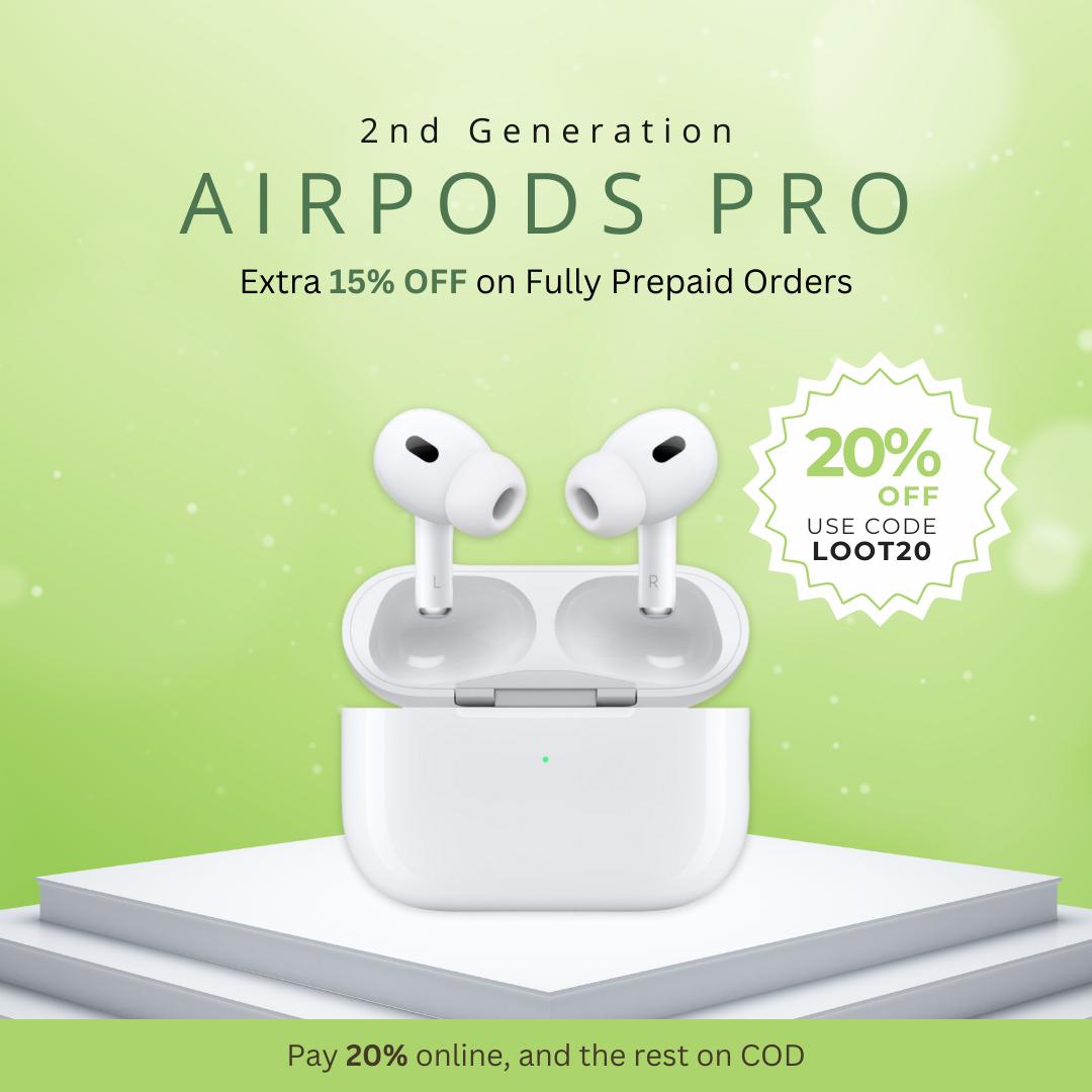 Tech Swadeshi AirPods Pro 2nd Gen | Advanced ANC + 6-Month Warranty