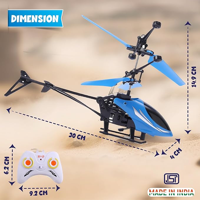 Tech Swadeshi Hand-Sensor RC Helicopter with 3D Lights & USB Rechargeable