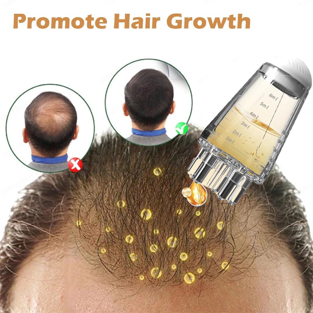 Tech Swadeshi FITVERT 6ML Hair Oil Applicator | Leak-Proof Root Comb for Oily Hair & Hair Loss