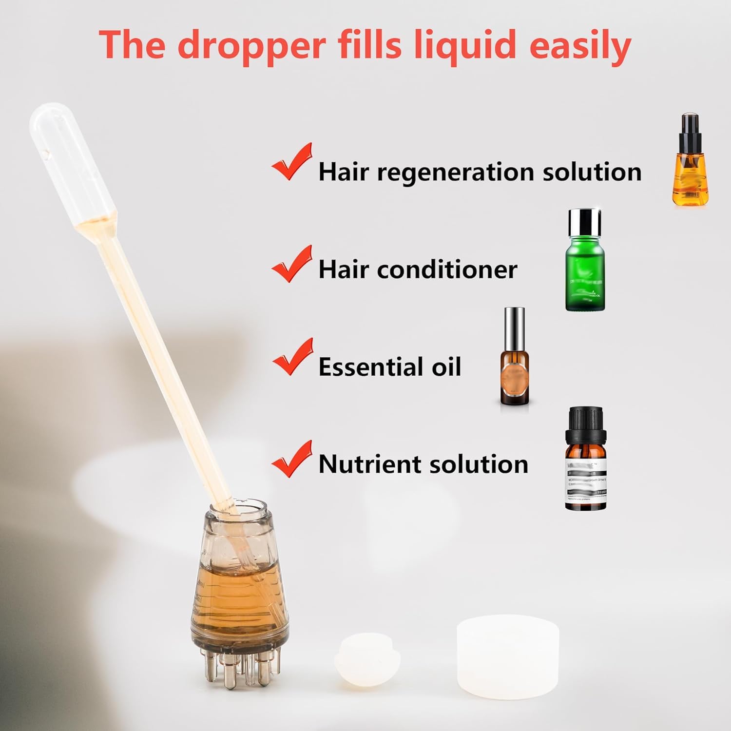 Tech Swadeshi FITVERT 6ML Hair Oil Applicator | Leak-Proof Root Comb for Oily Hair & Hair Loss